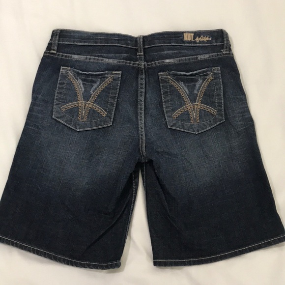 🌞 Kut From The Kloth Denim Shorts Dark Wash 6 - Picture 5 of 14